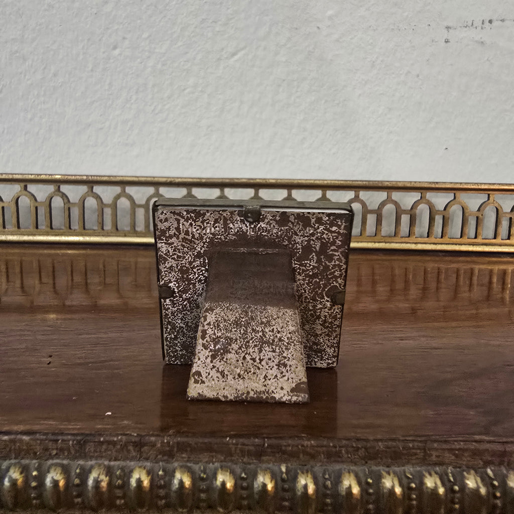 Vintage Limoges Courting Couple Miniture - Brass Frame