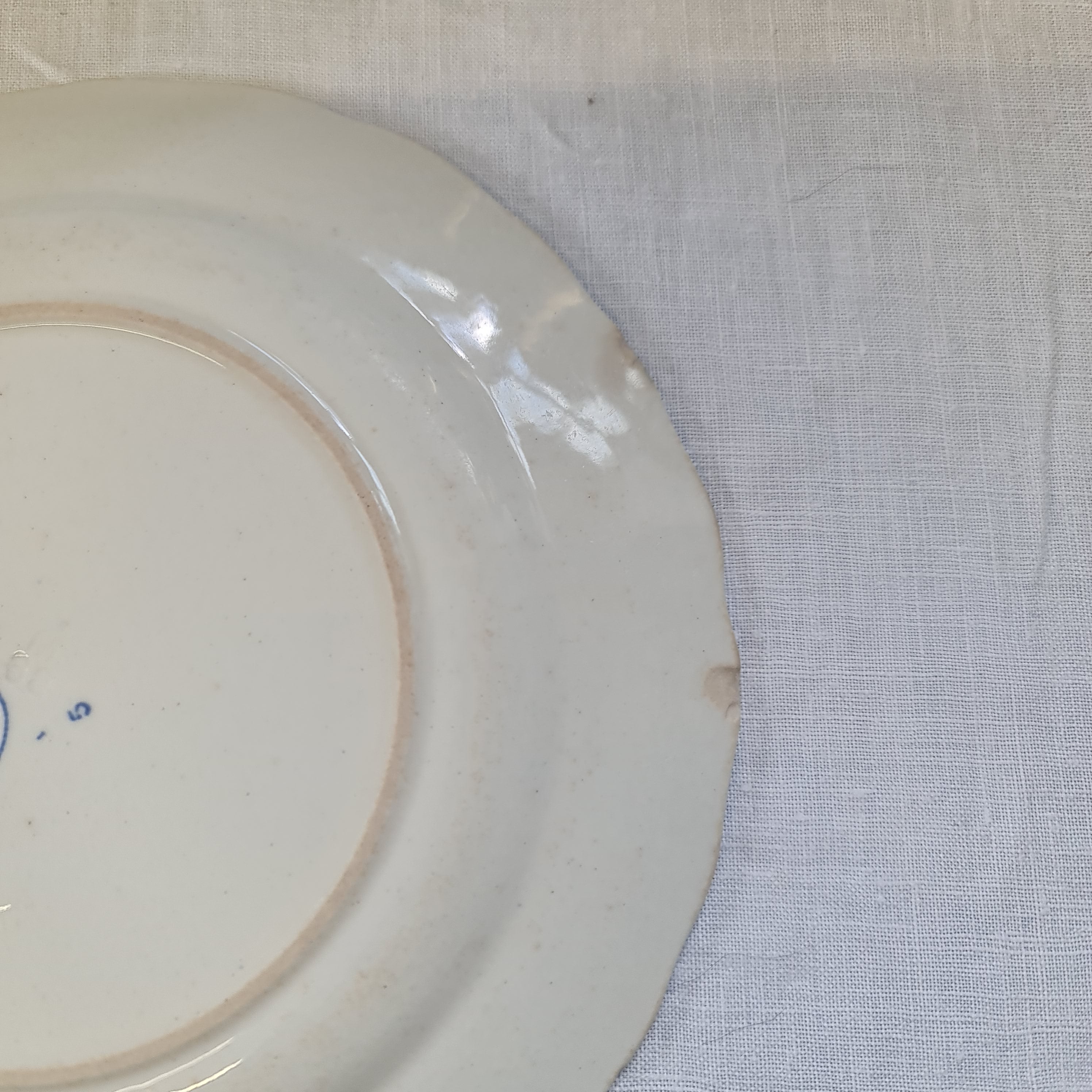 Antique Spode copeland side plate with defect