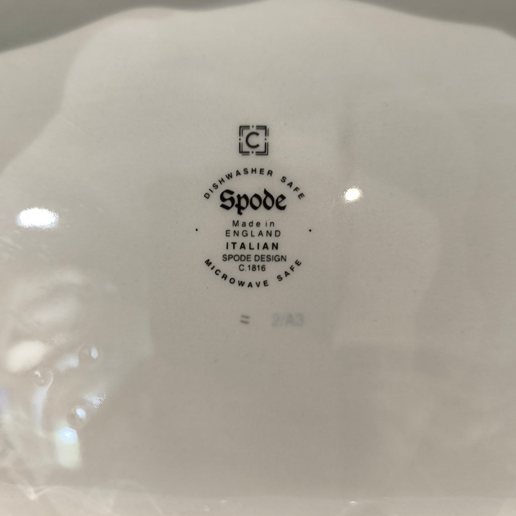 Spode Blue Italian Footed Fruit Serving Dish