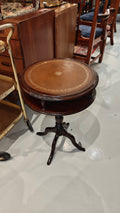 vintage Side table leather top