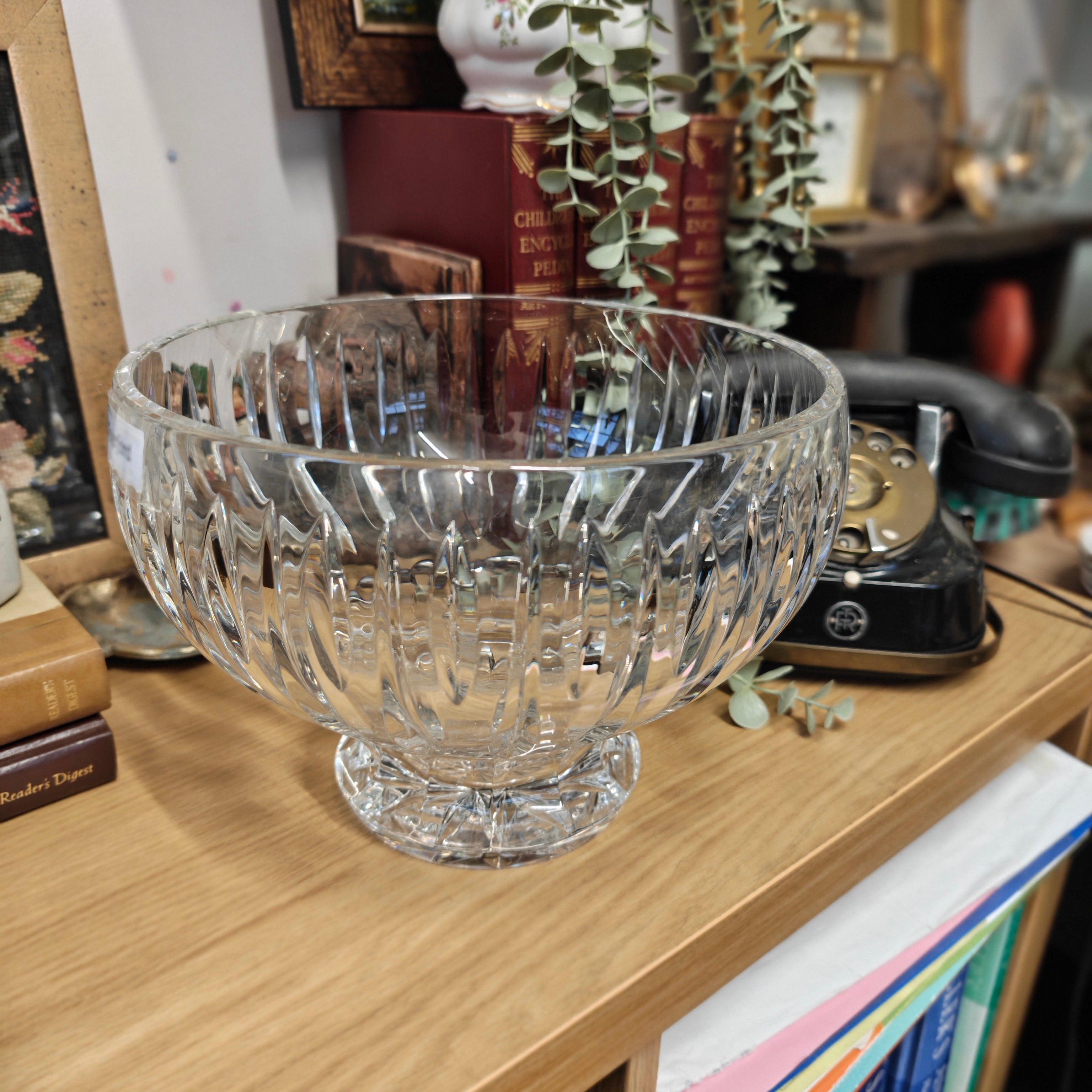 Waterford high quality  big crystal bowl  9 " wide