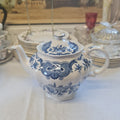 Staffordshire RIDGWAY Windsor Blue Tea Pot- Minor Chip on Rim