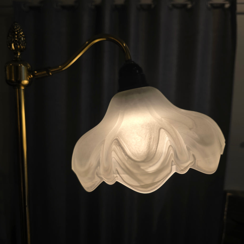 Vintage Frosted Glass Table Lamp