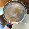 Vintage Silver-Plated Serving Platter with Pierced Gallery Rim and Floral Scroll Design