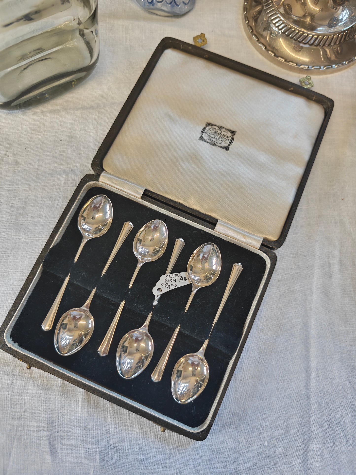 19th Century William Hutton and son sterling Silver spoon 38gm
