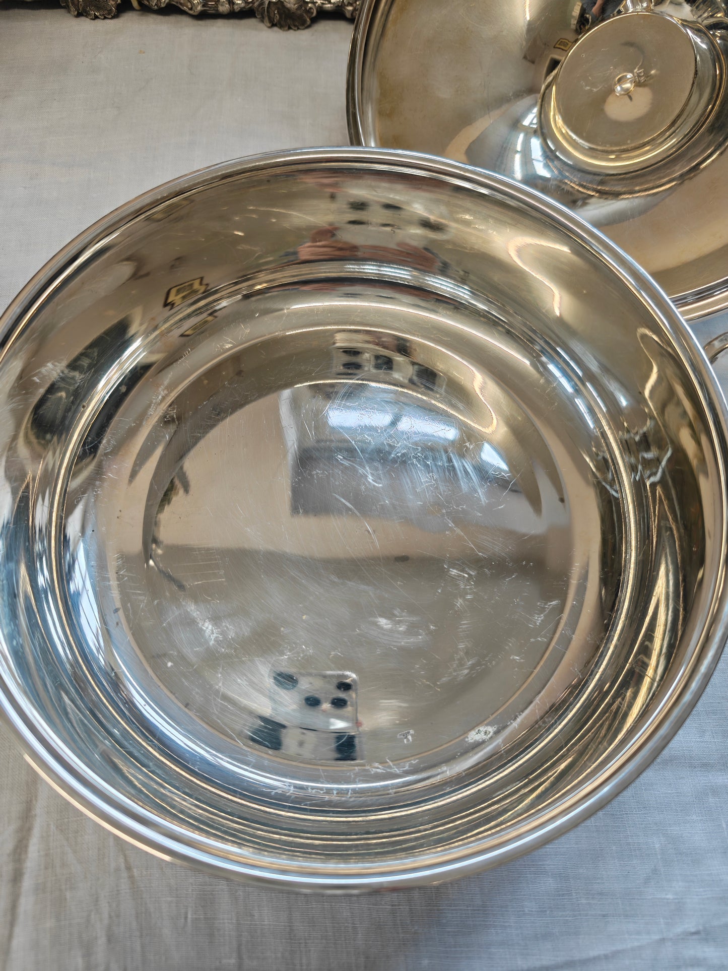 19th Century Saint-Médard French Silver Plate on Copper, Lidded Tureen.