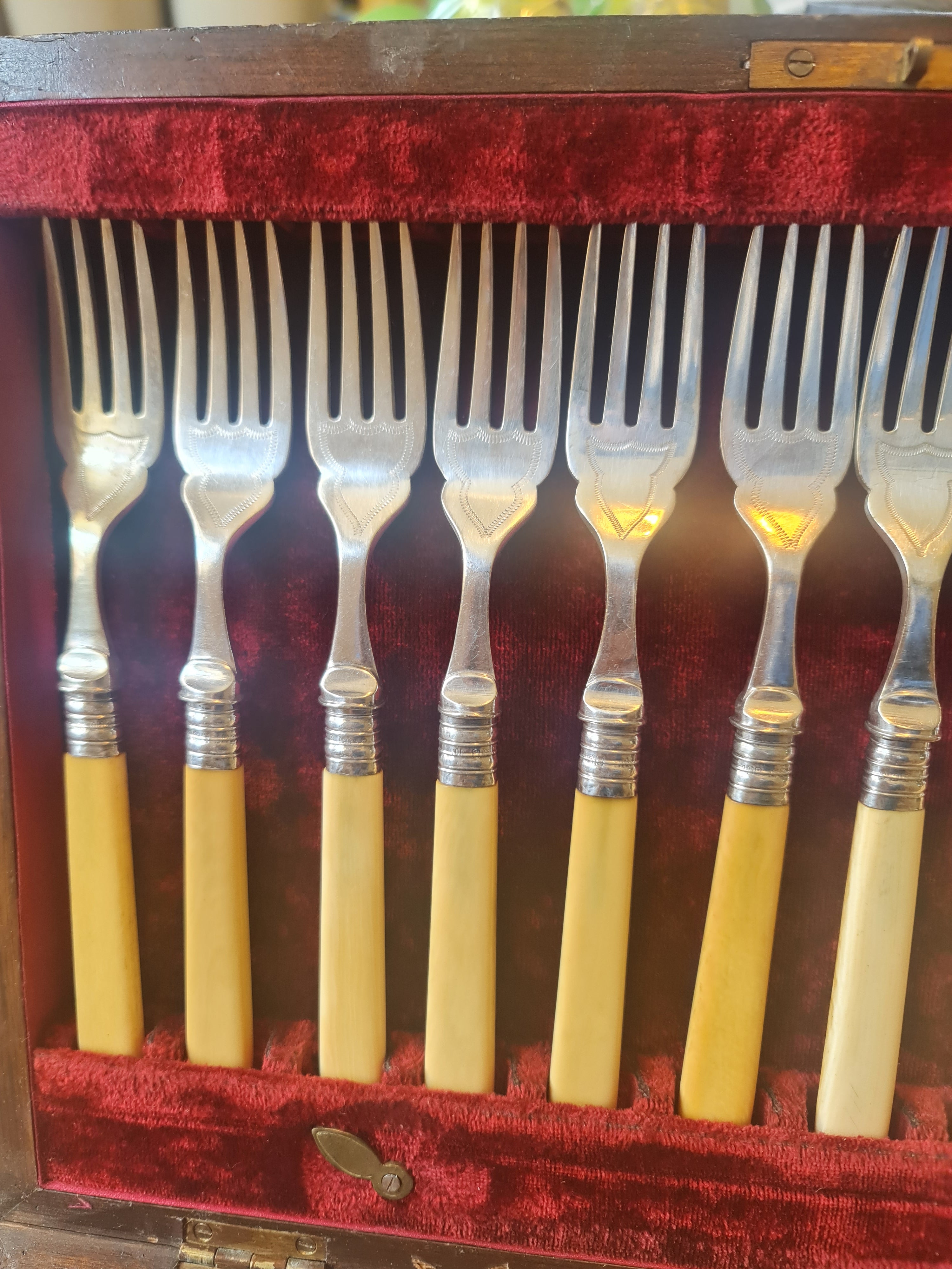 Victorian high grade silver plated cutlery by Joseph Haywood &Co
