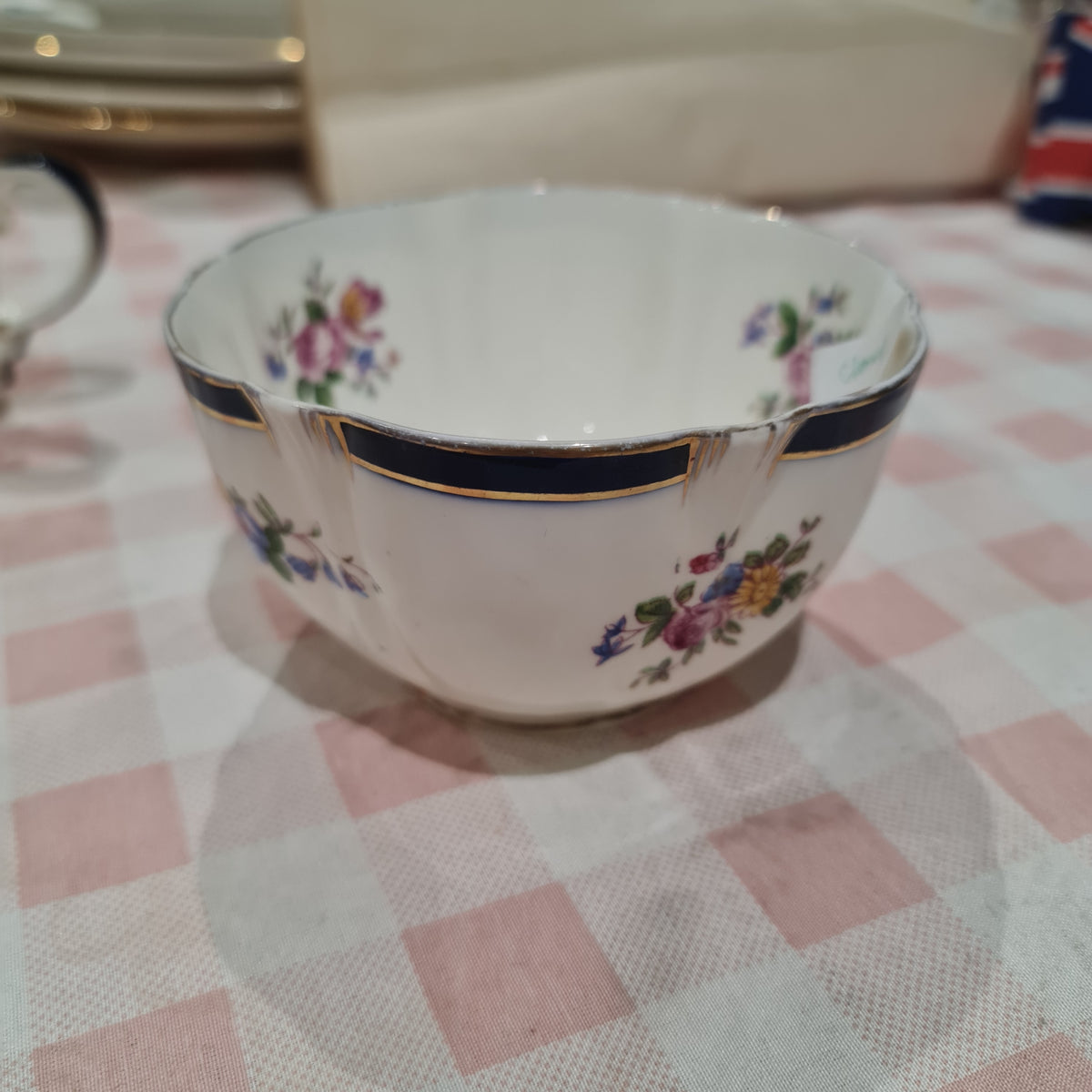 Vintage Crescent fine bone china tea set /milk jug/ sugar bowl