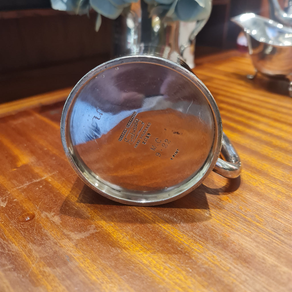 Vintage Sheffield Hard Soldered 1 Pint Beer Mug