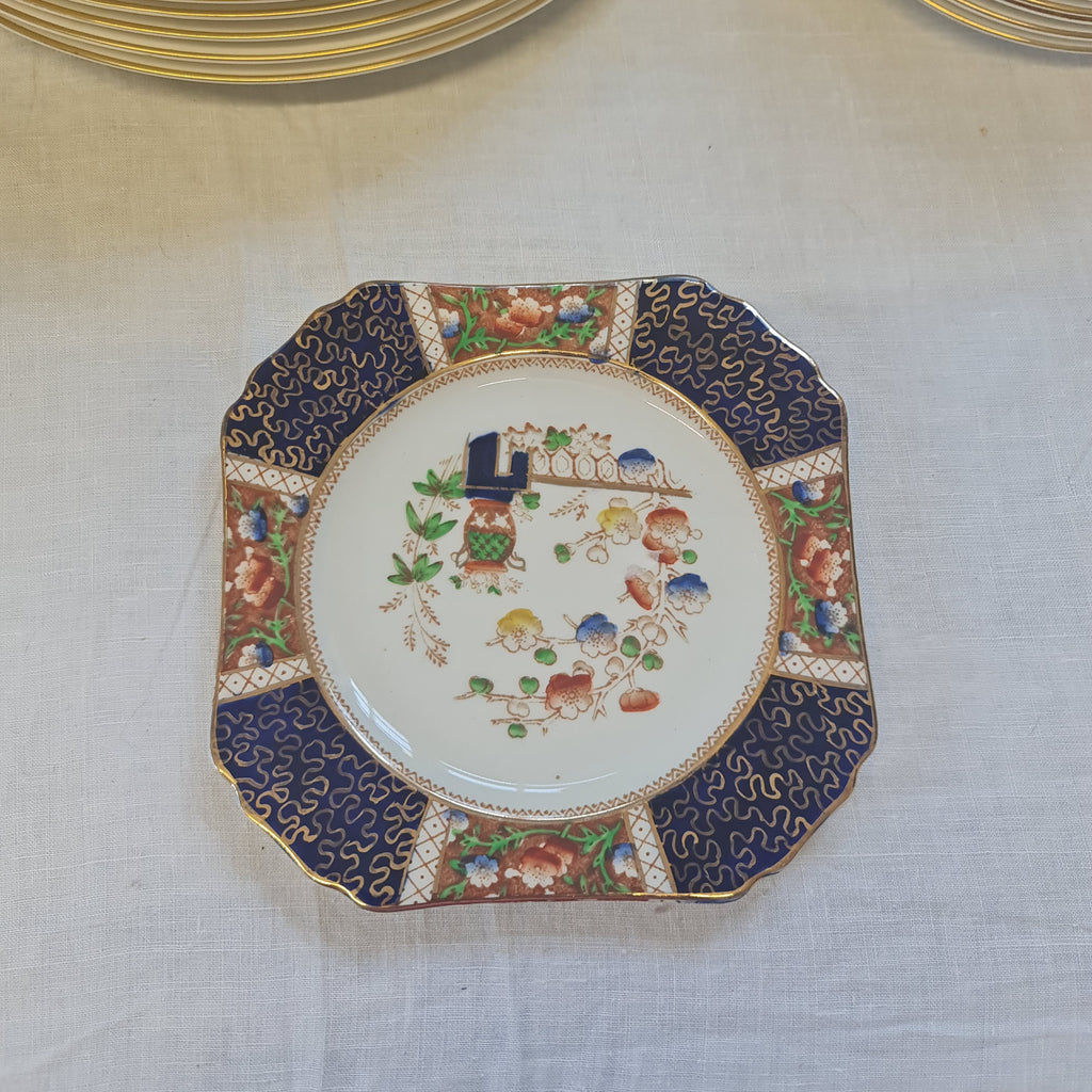 Vintage handpainted desert plate