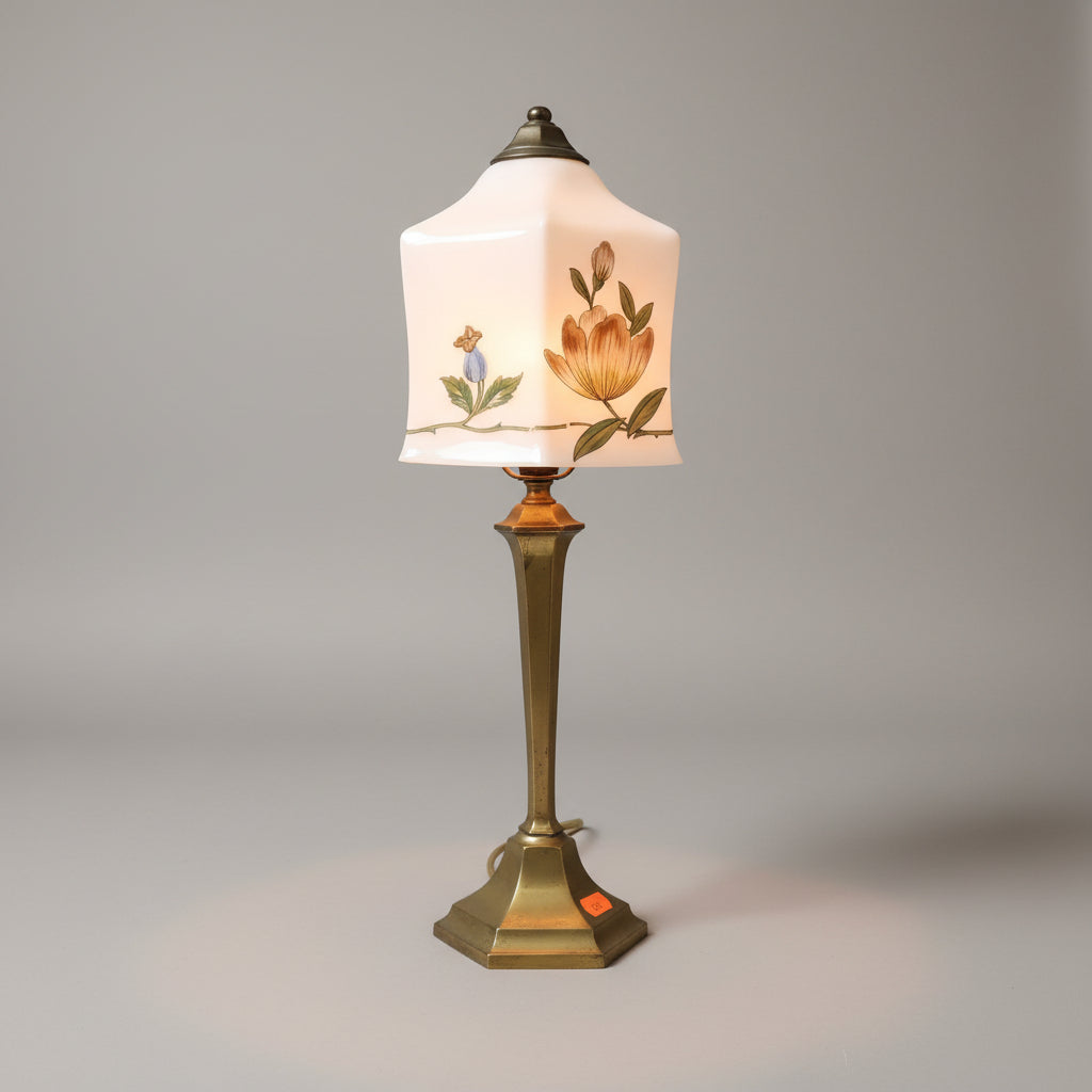 Vintage Hand-Painted Lamp