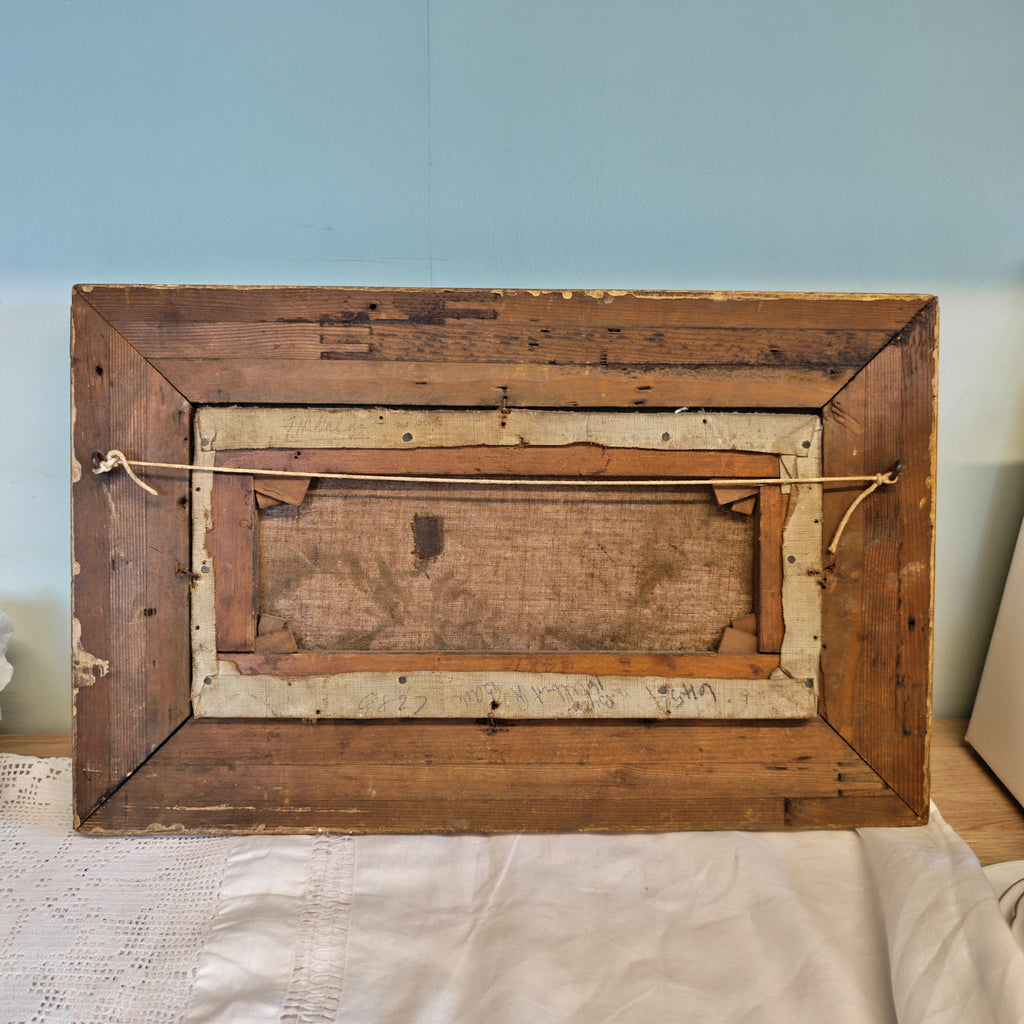 Antique original oil painting by British artist TH walker