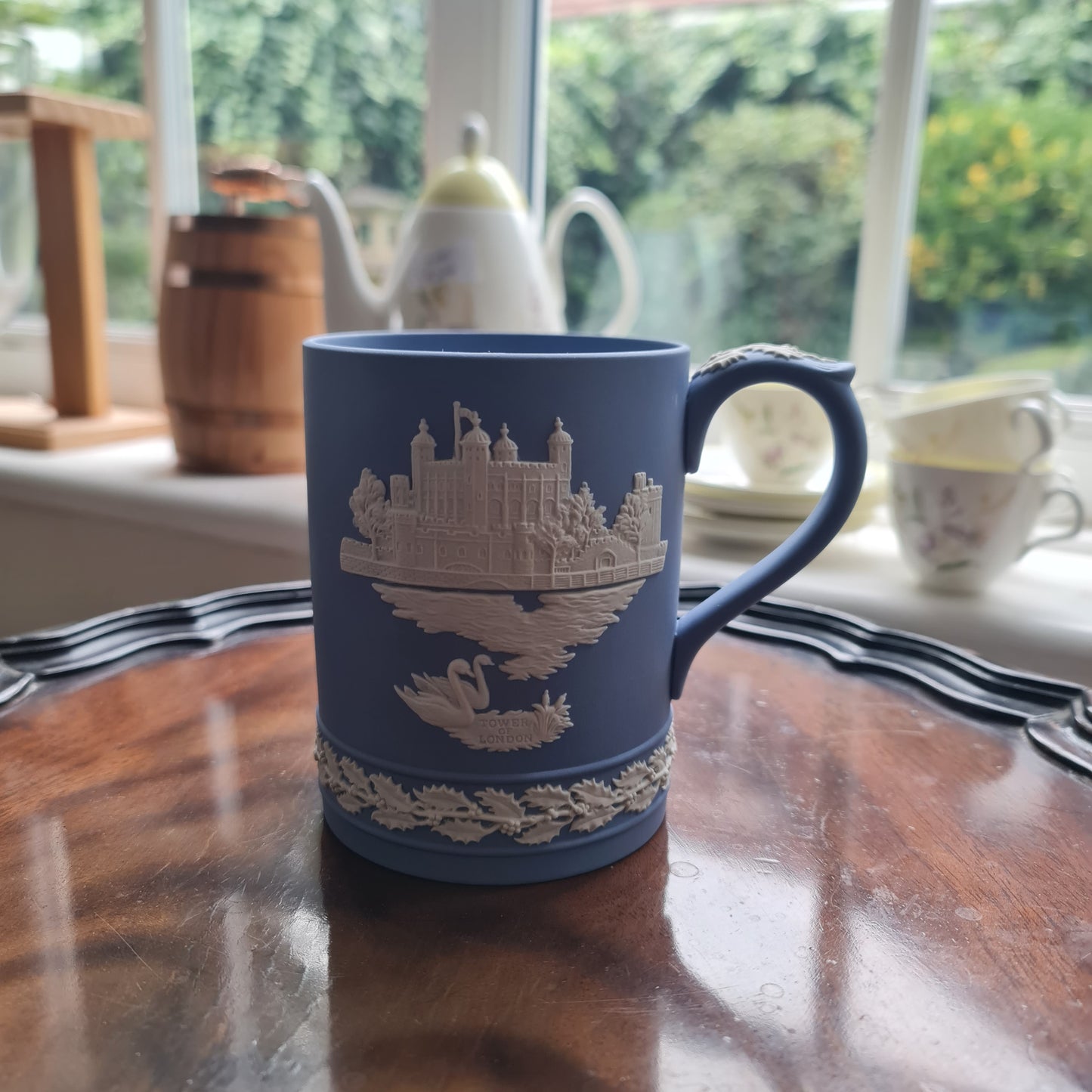 1973 Wedgwood Jasperware Christmas collection mug