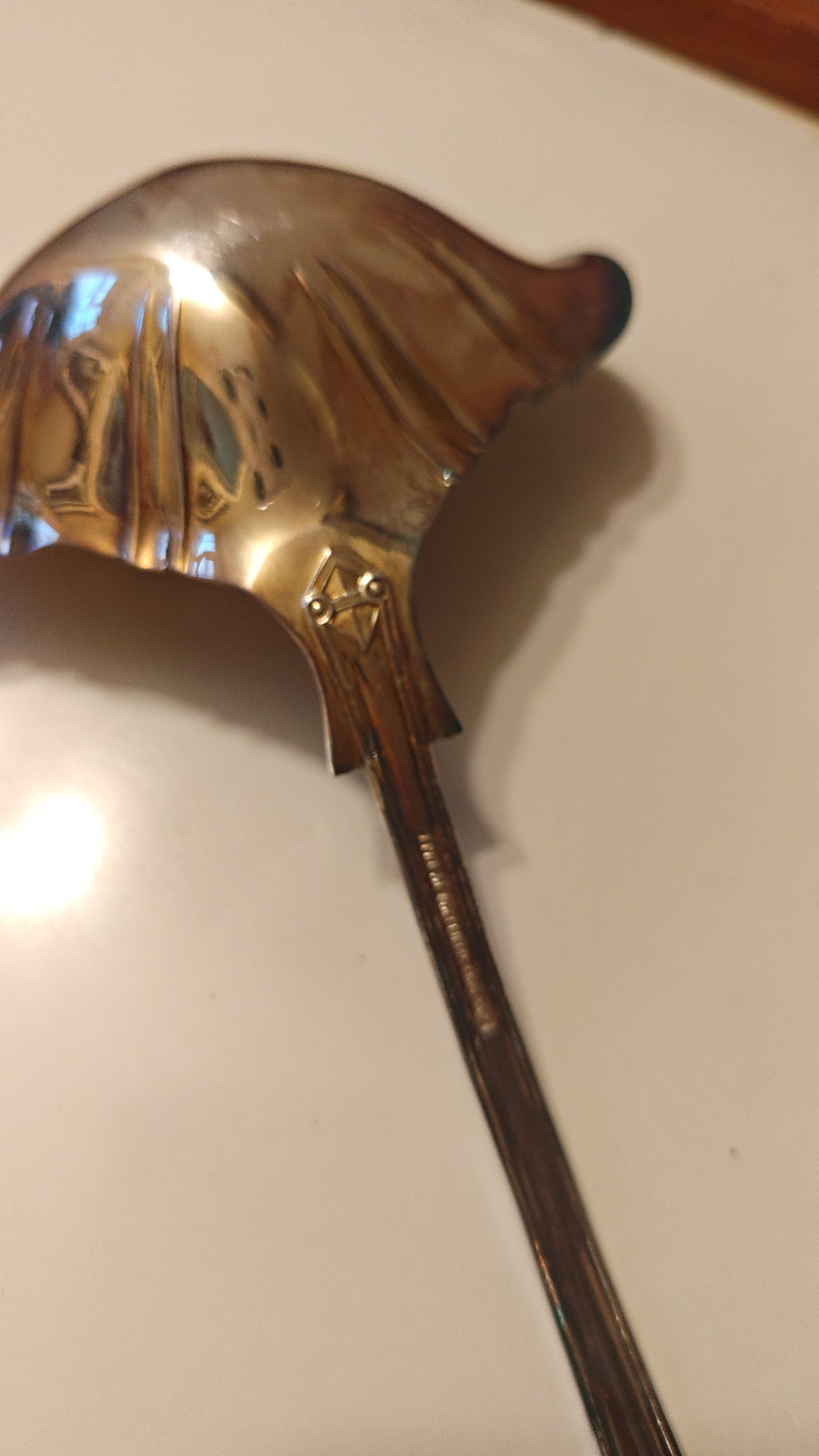 Gorgeous vintage Silver plated ladle L 13 cm
