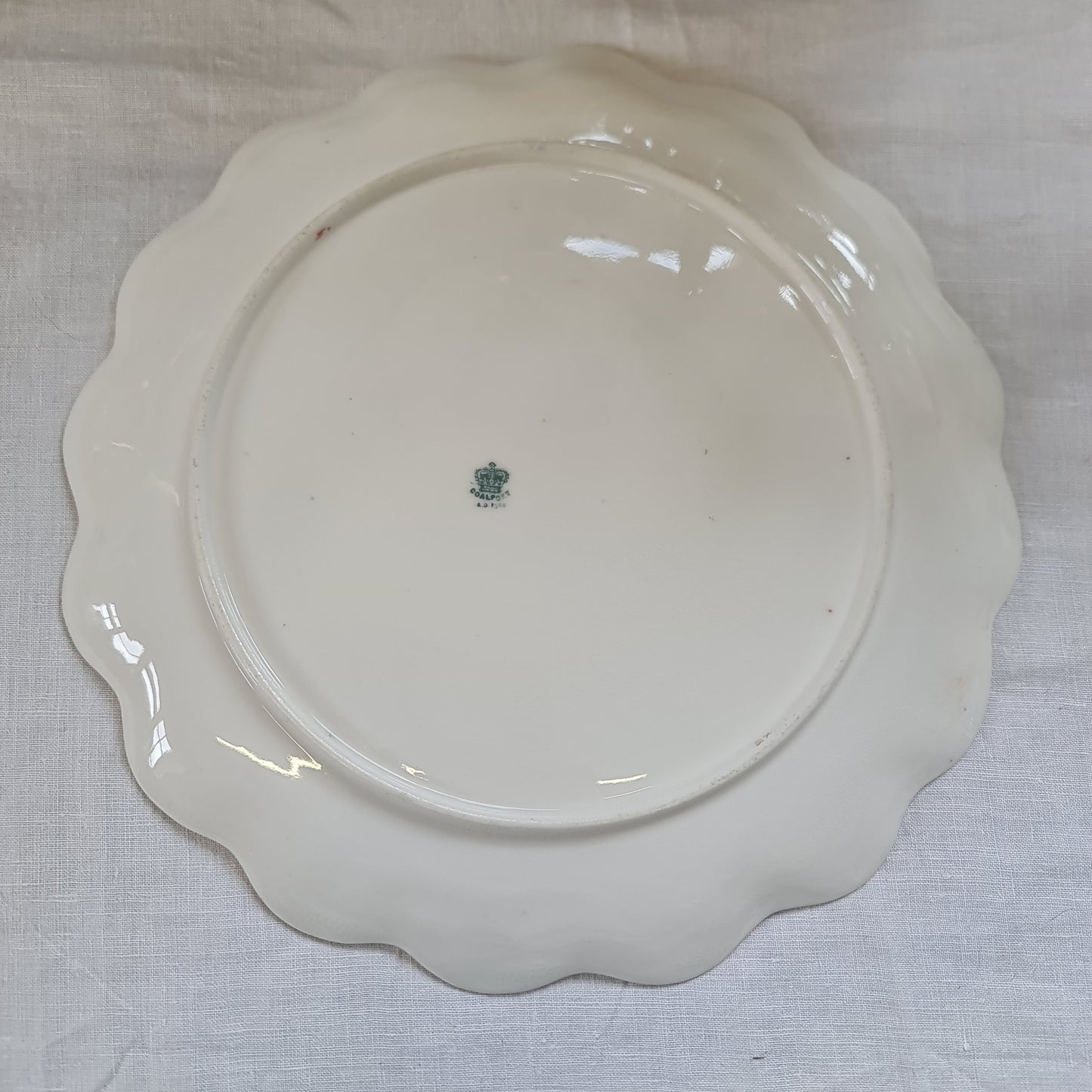 Antique Coalport display plate - minor chip on edge