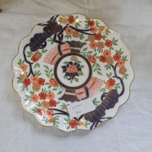 Antique Coalport display plate - minor chip on edge