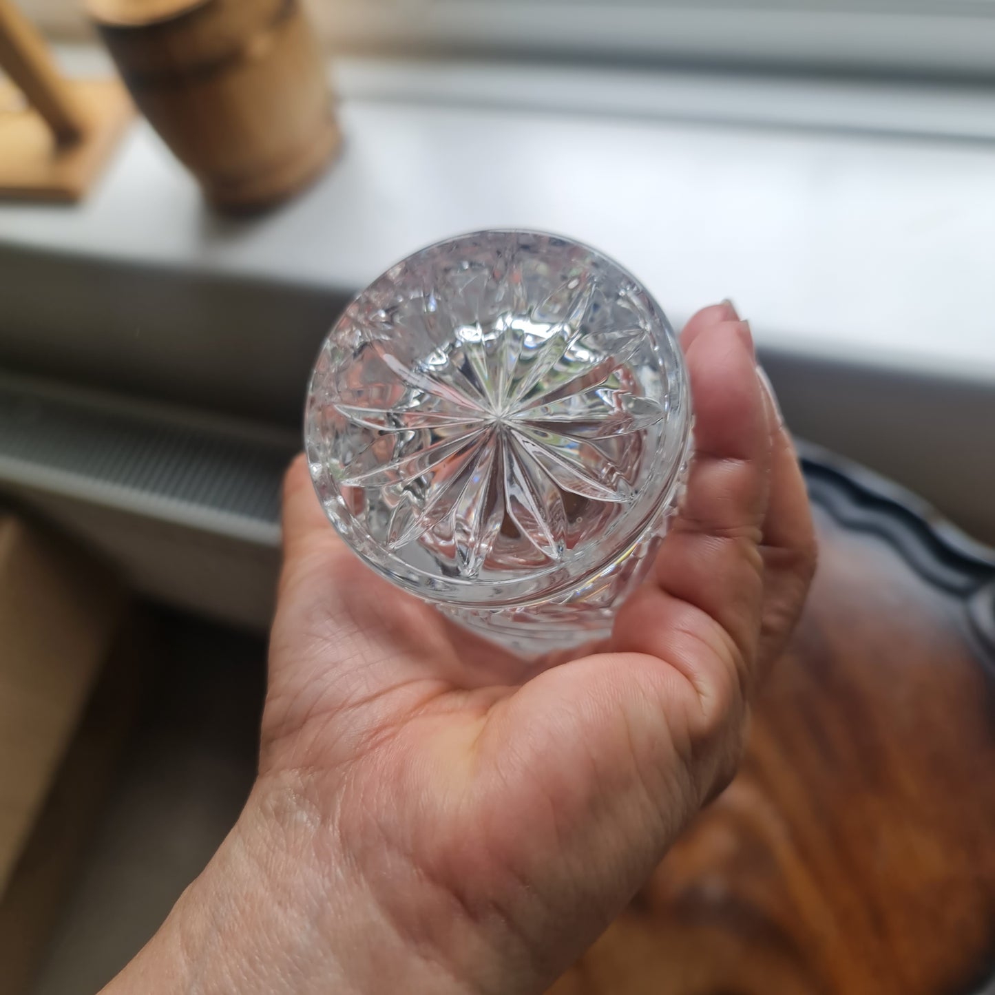 Amazing handcut crystal by Stuart Crystal vase ( waterford's owned)