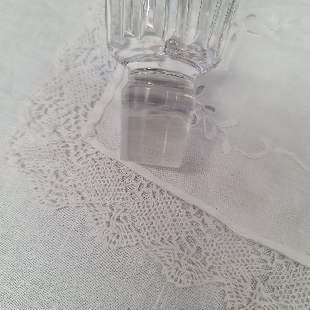 Exquisite Waterford Lismone crystal  decanter - minor nip at the bottom of lid