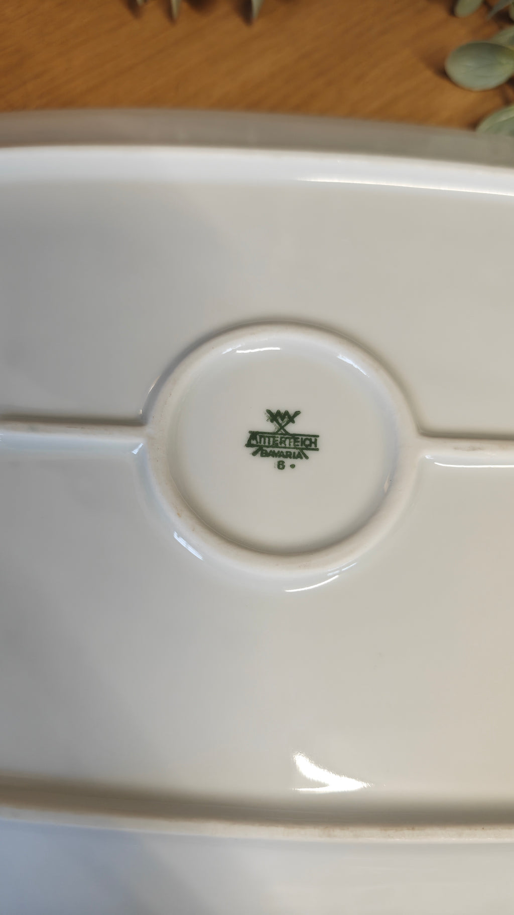 Vintage Germany Bavaria  Mitterteich big platter -32 x 22 cm
