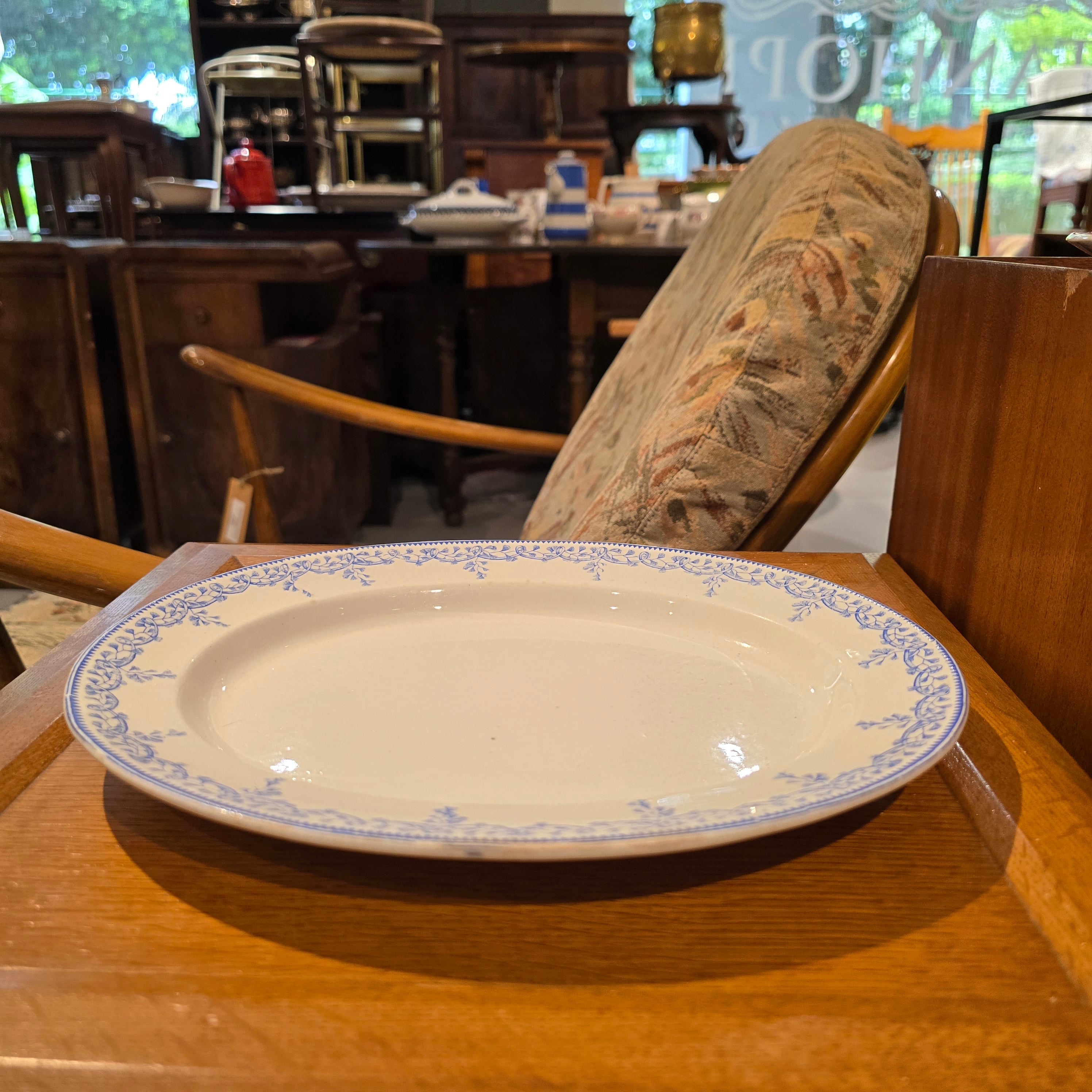 Beatrice Vintage Oval Shape Serving Platter 28cm