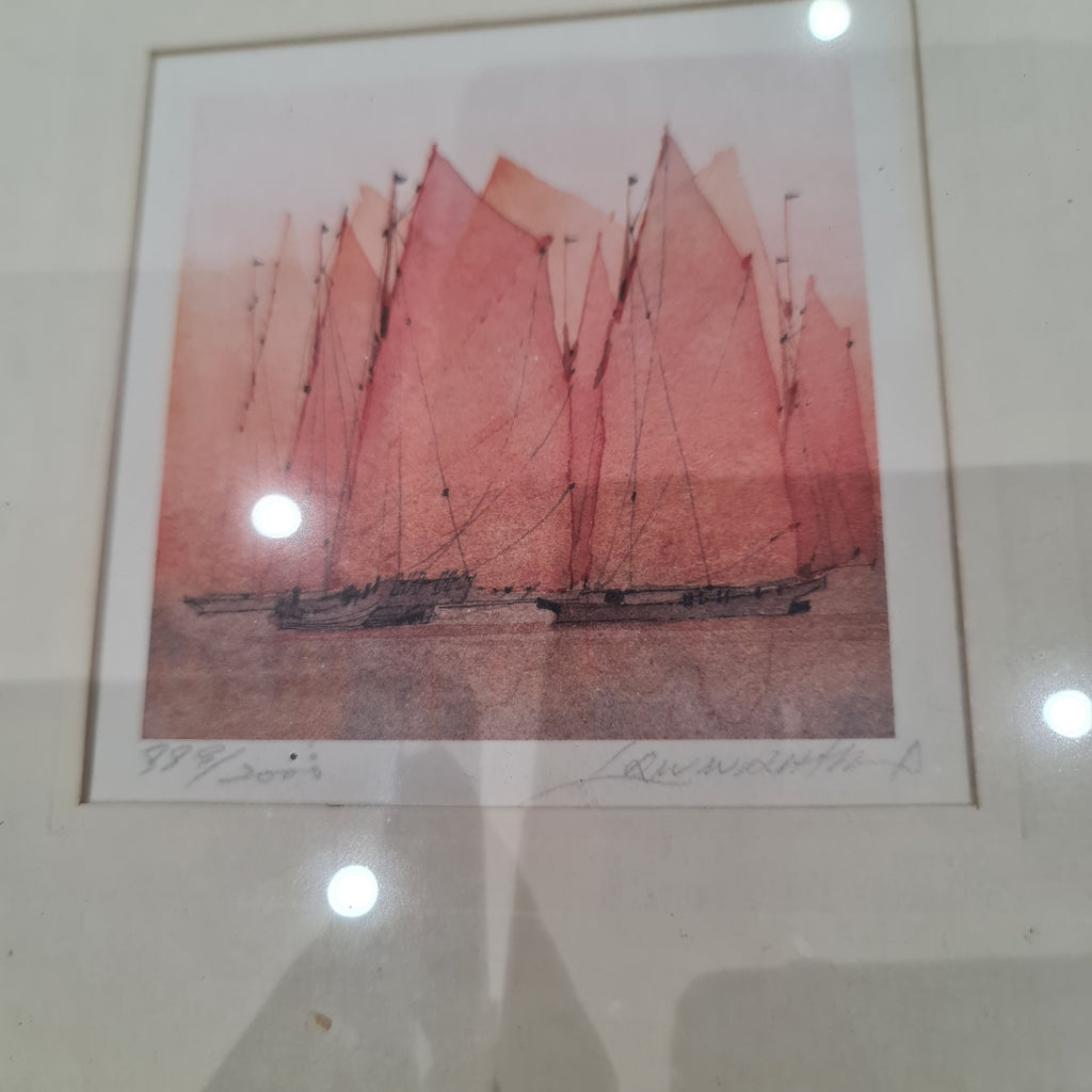 William L Wyllie 1Yacht Seascape Etching
