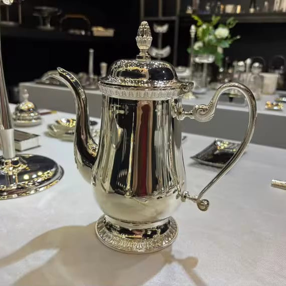 Silver Plated Teapot + Sugar Lidded Dish + Milk Jar