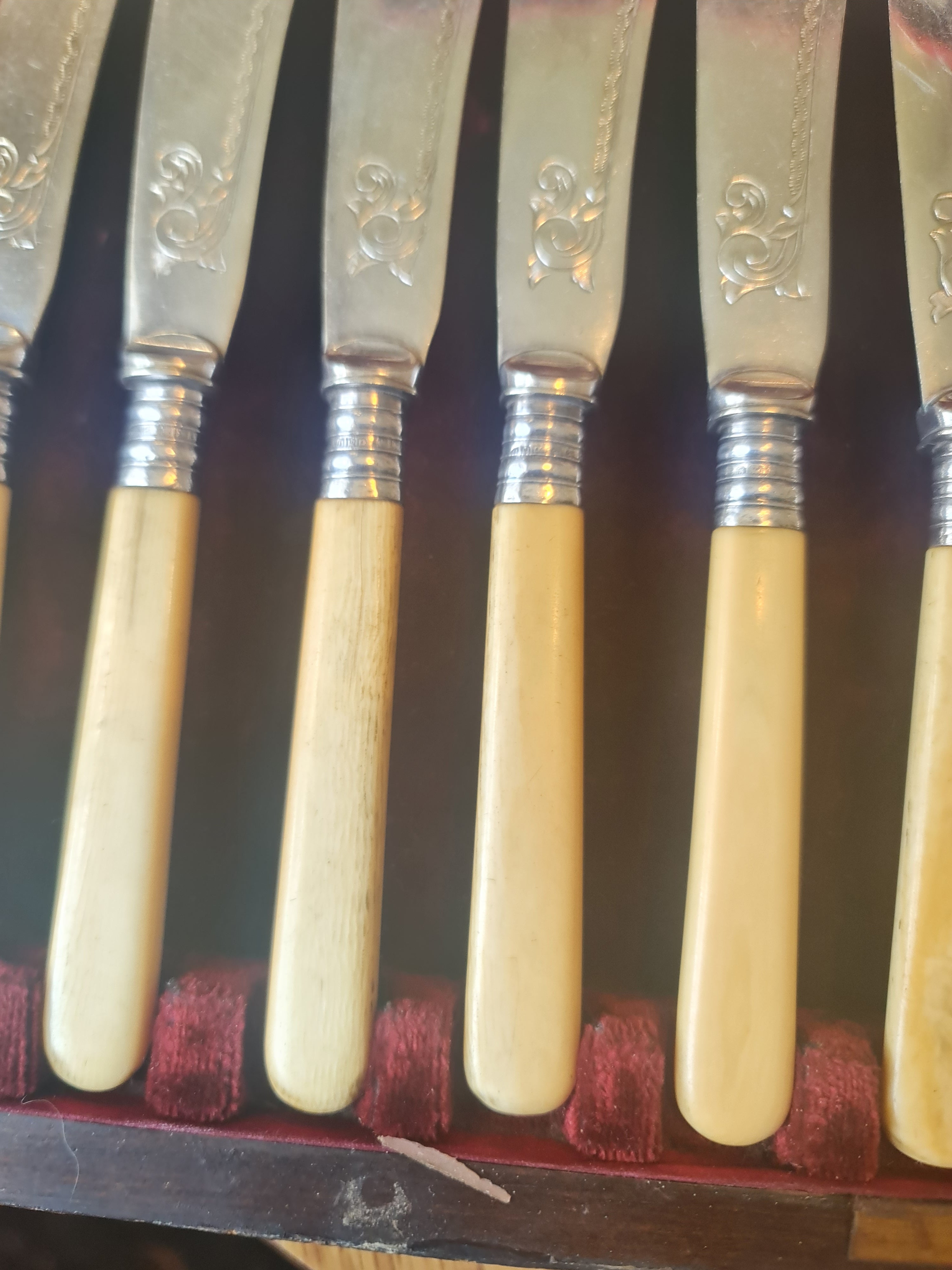 Victorian high grade silver plated cutlery by Joseph Haywood &Co