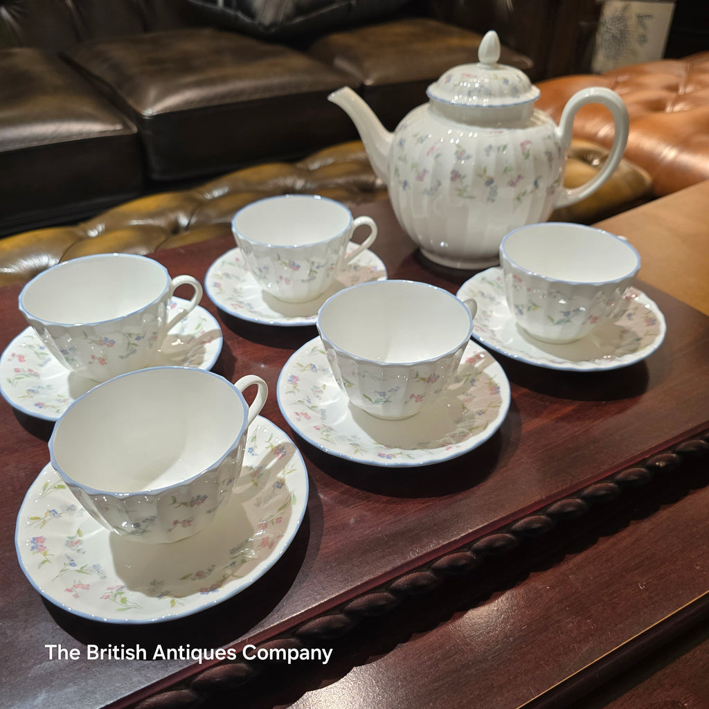 Royal Worcester Forget Me Not Tea Set