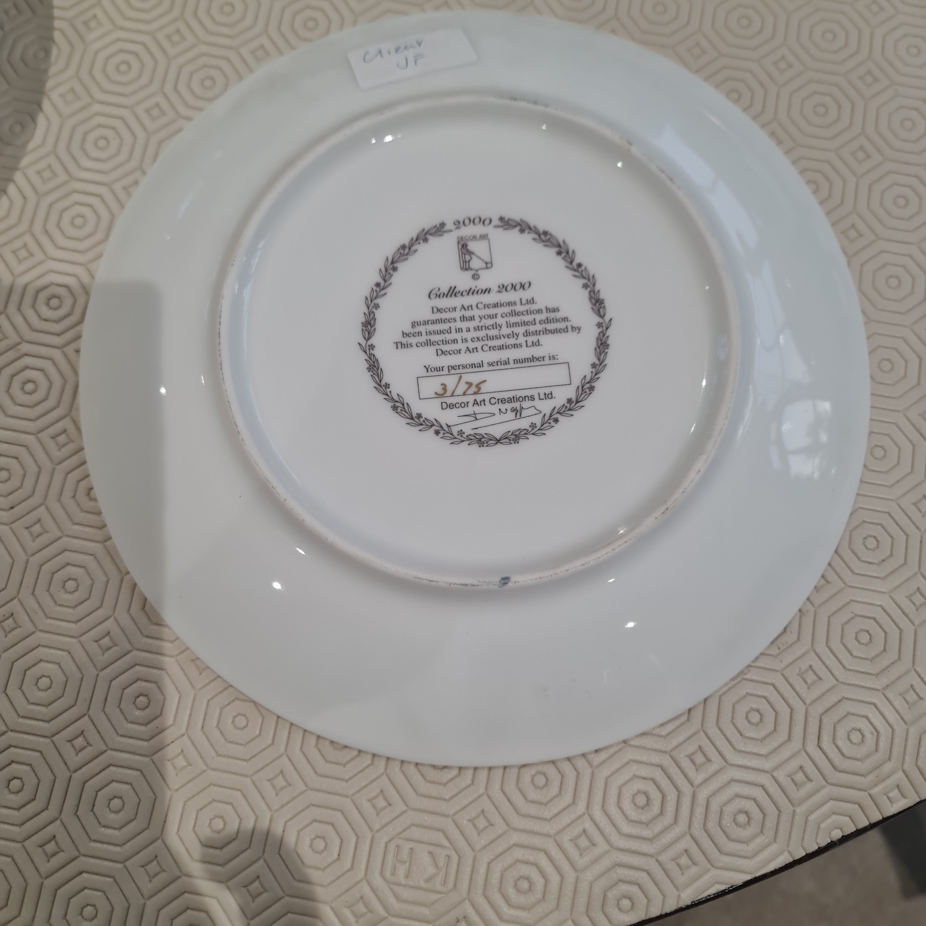Decor Art Creation Ltd. Harsforth Plate Collection (Limited Edition)