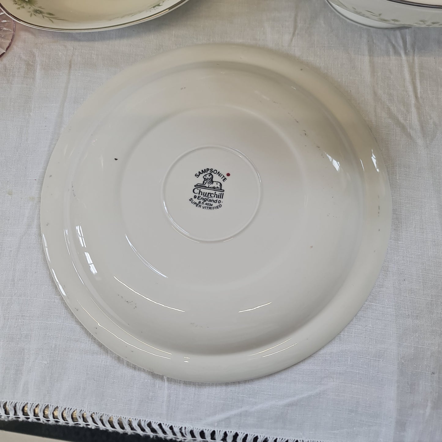 Churchill vintage sampsonite plate