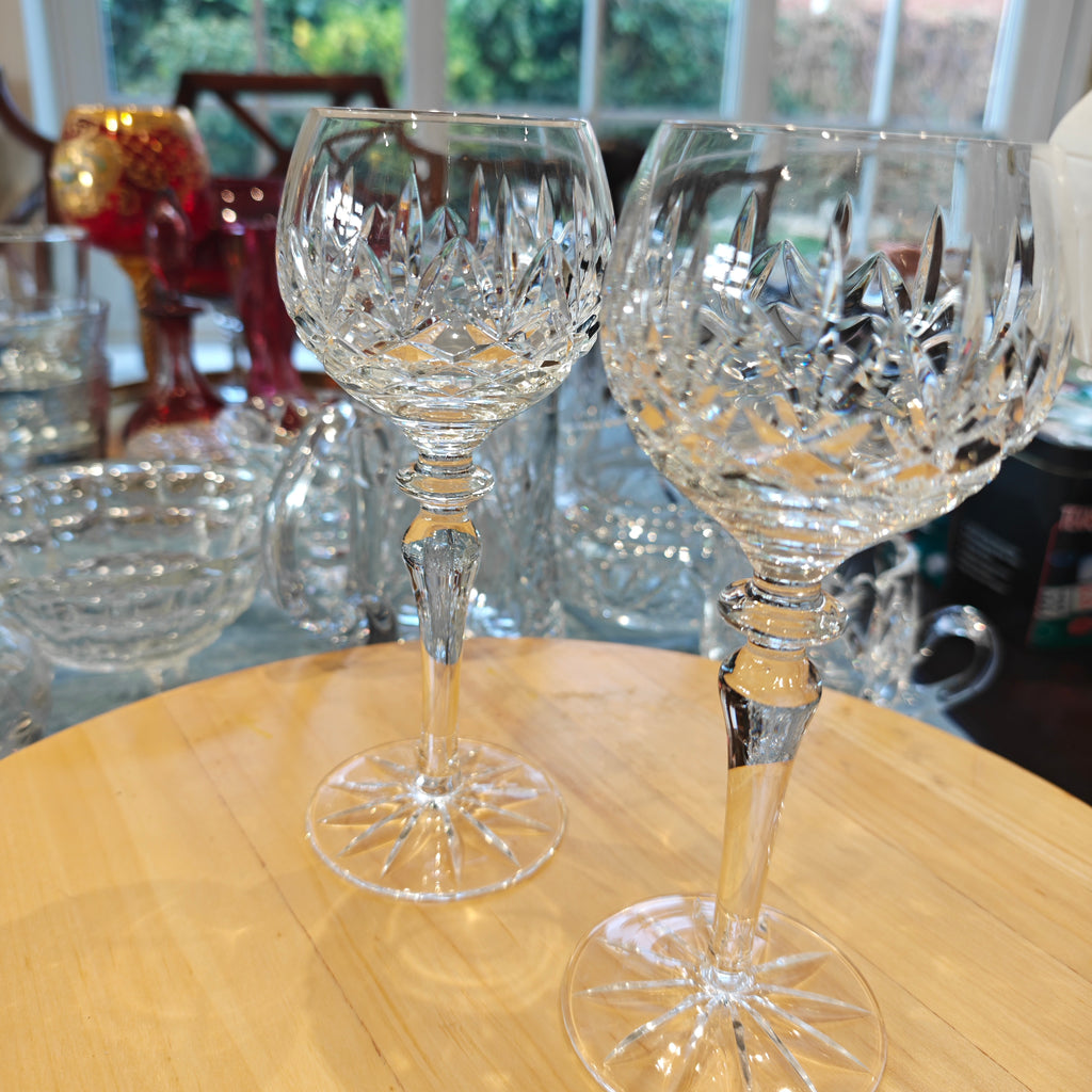 Waterford Lismore Hock wine glasses. Very good condition