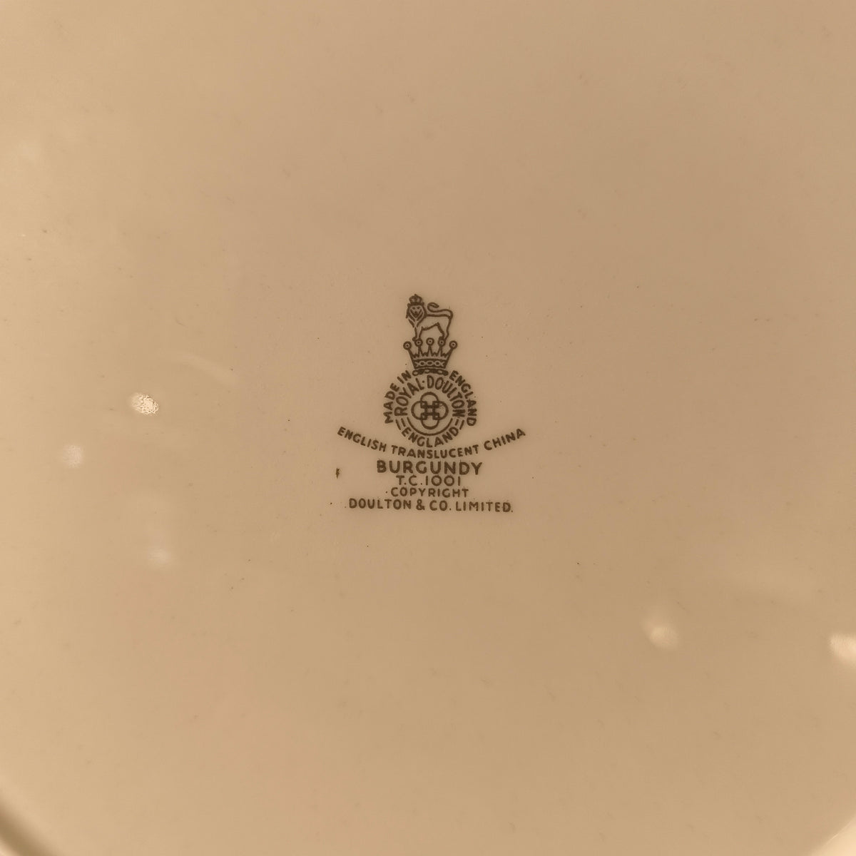 Vintage Royal Doulton “Burgandy” Dinner Plate