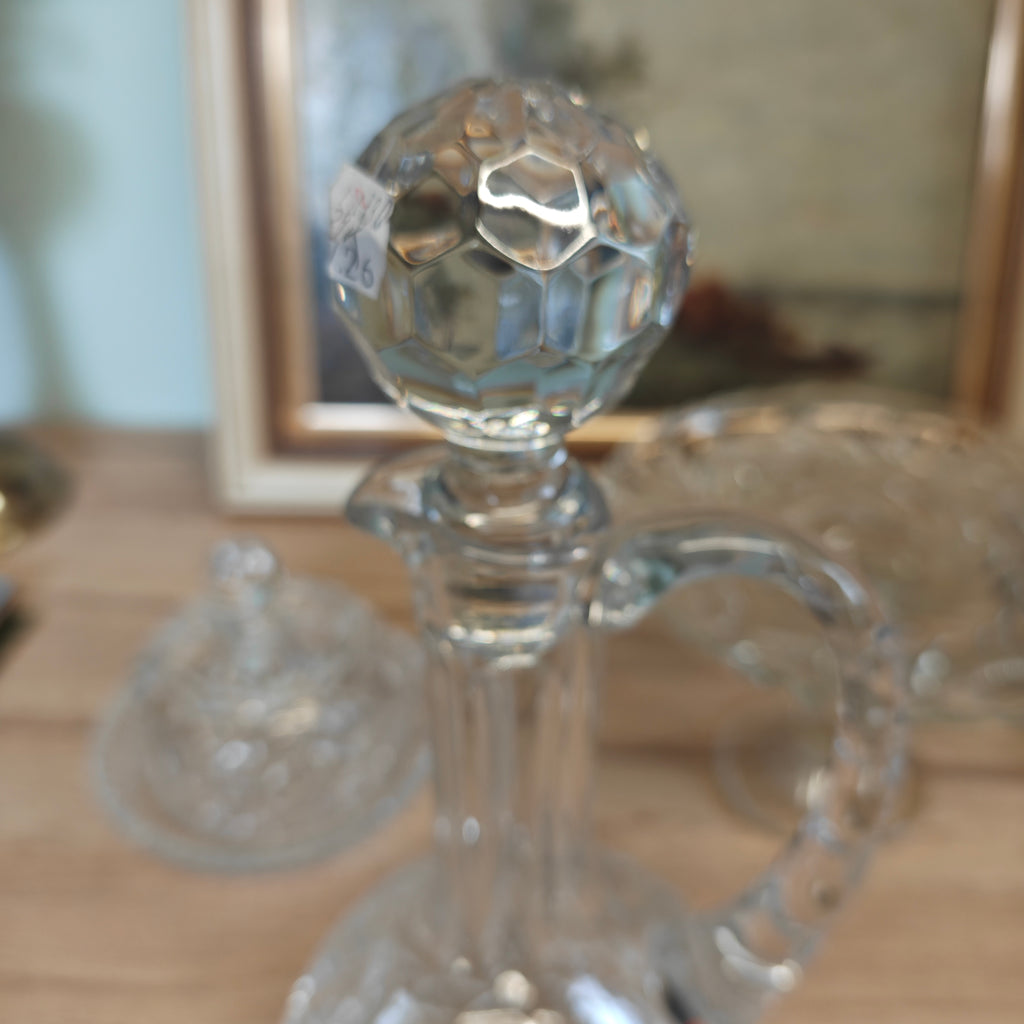 Possible Waterford Crystal handled decanter Glandore pattern