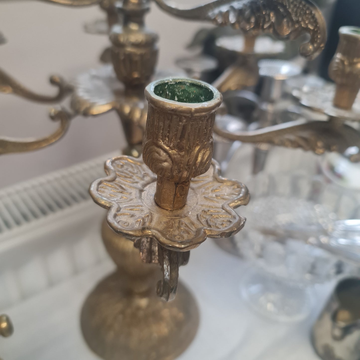 Antique French 9 arms candlelabra