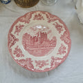 Vintage Johnson brother cranberry dinner plate
