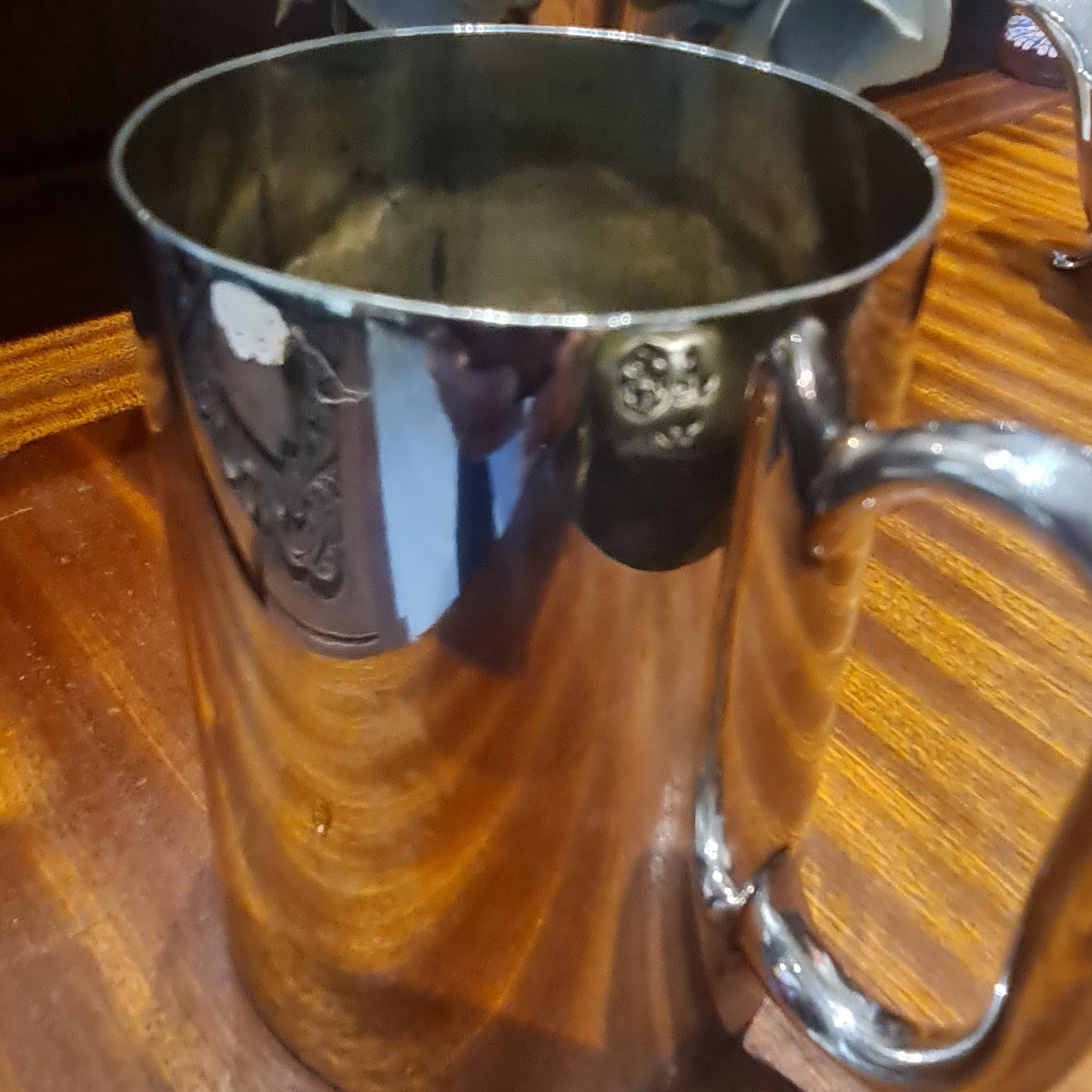 Vintage Sheffield Hard Soldered 1 Pint Beer Mug