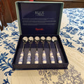 Spode Blue Italian Set of 6 Teaspoons