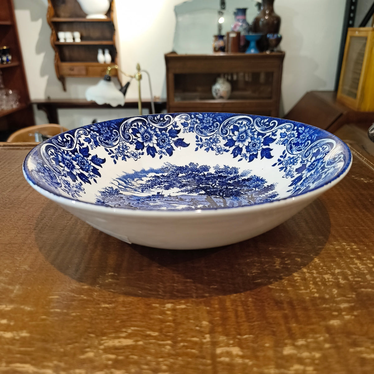 Vintage Broadhurst 'The English Scene' Ironstone Serving Bowl, 22cm – Made in Staffordshire, England