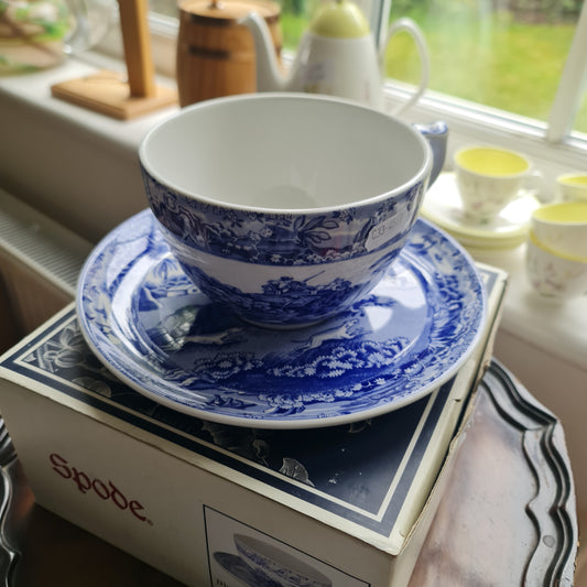 Rare big Spode Blue and white tea set - BNIB