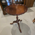 Vintage Wine Table with Pie Crust Edge
