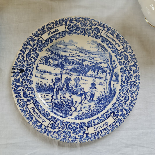 English Ironstone Pottery spring plate