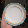 Vintage Royal Worcester Blue Trimmed Breakfast Plate (Set of 11)