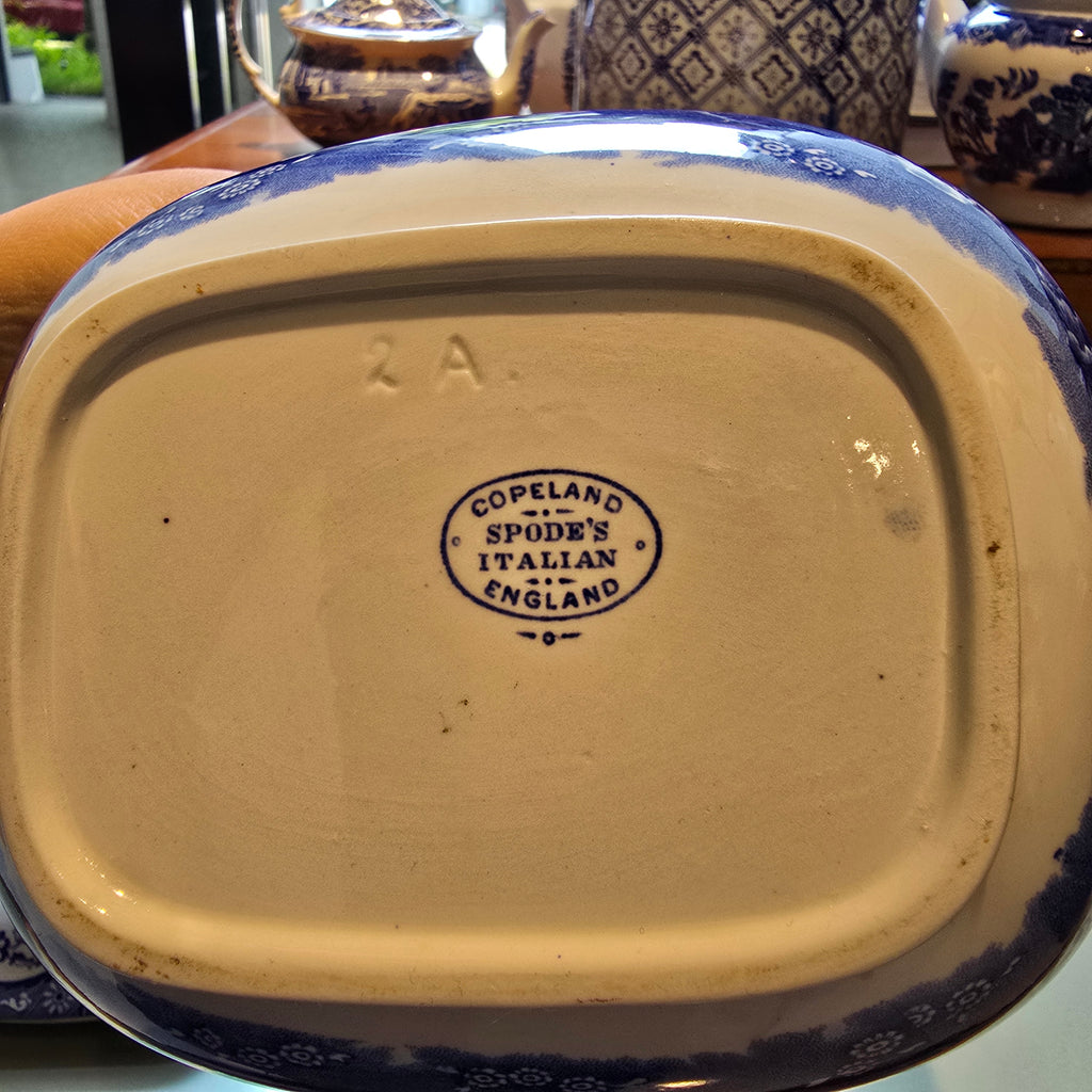 Vintage Spode Blue Italian Teapot, Circa 1950s