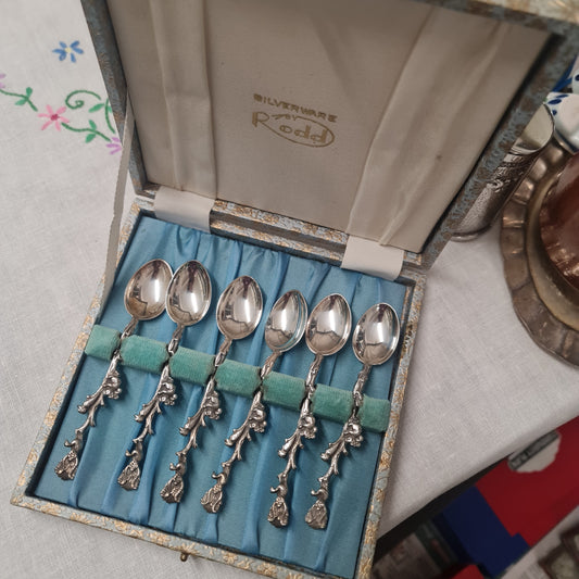 A1 silver-plated tea spoon by Rodd