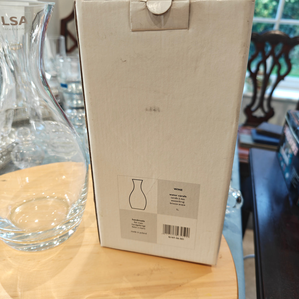 Handmade water carafe made in Poland