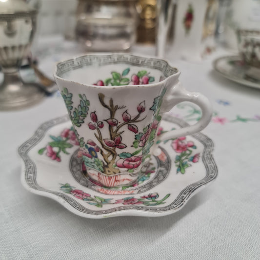 Rare Coalport Indian Tree coffee set - 1900- 1930