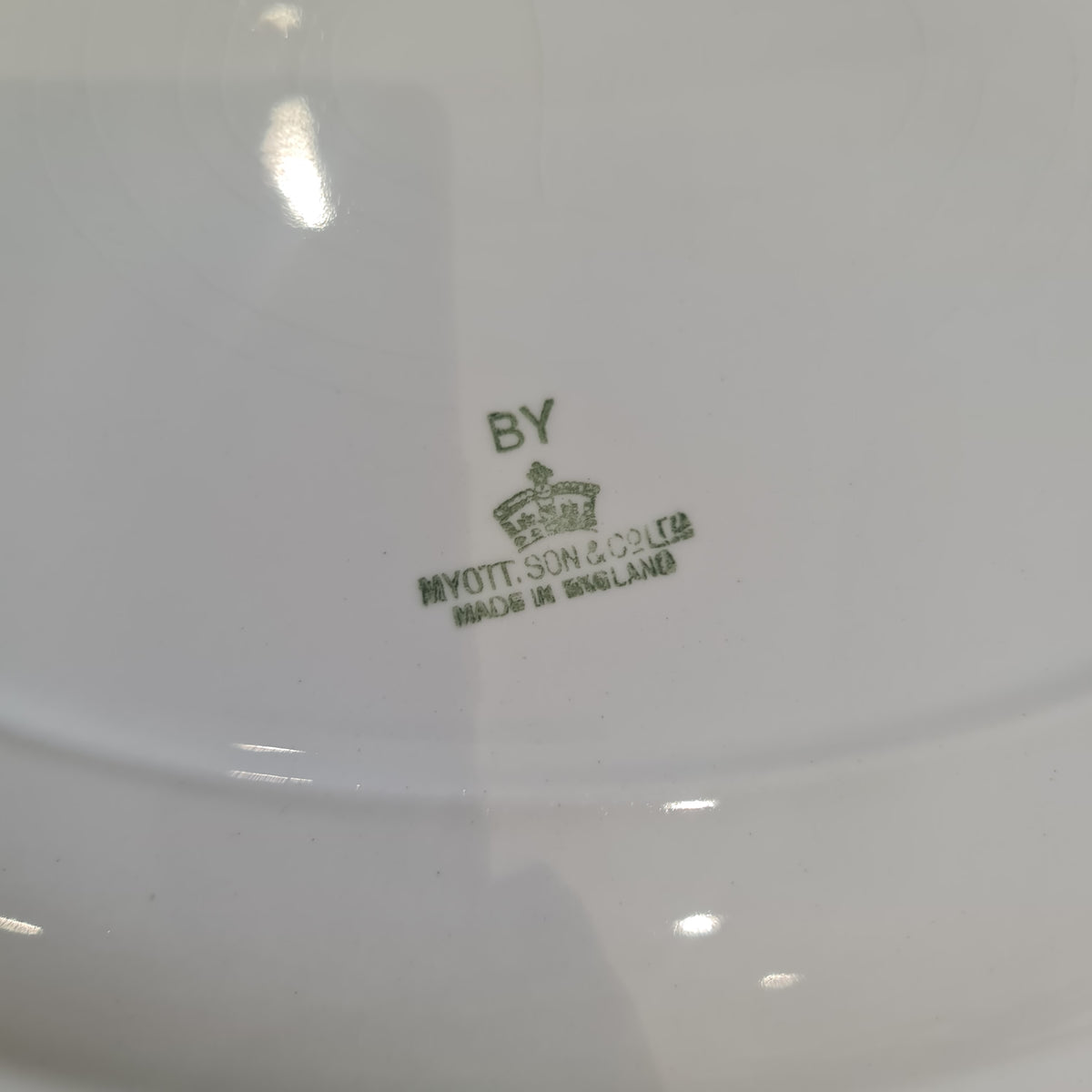Myott Sons & Co White Oval Serving Platter 1940