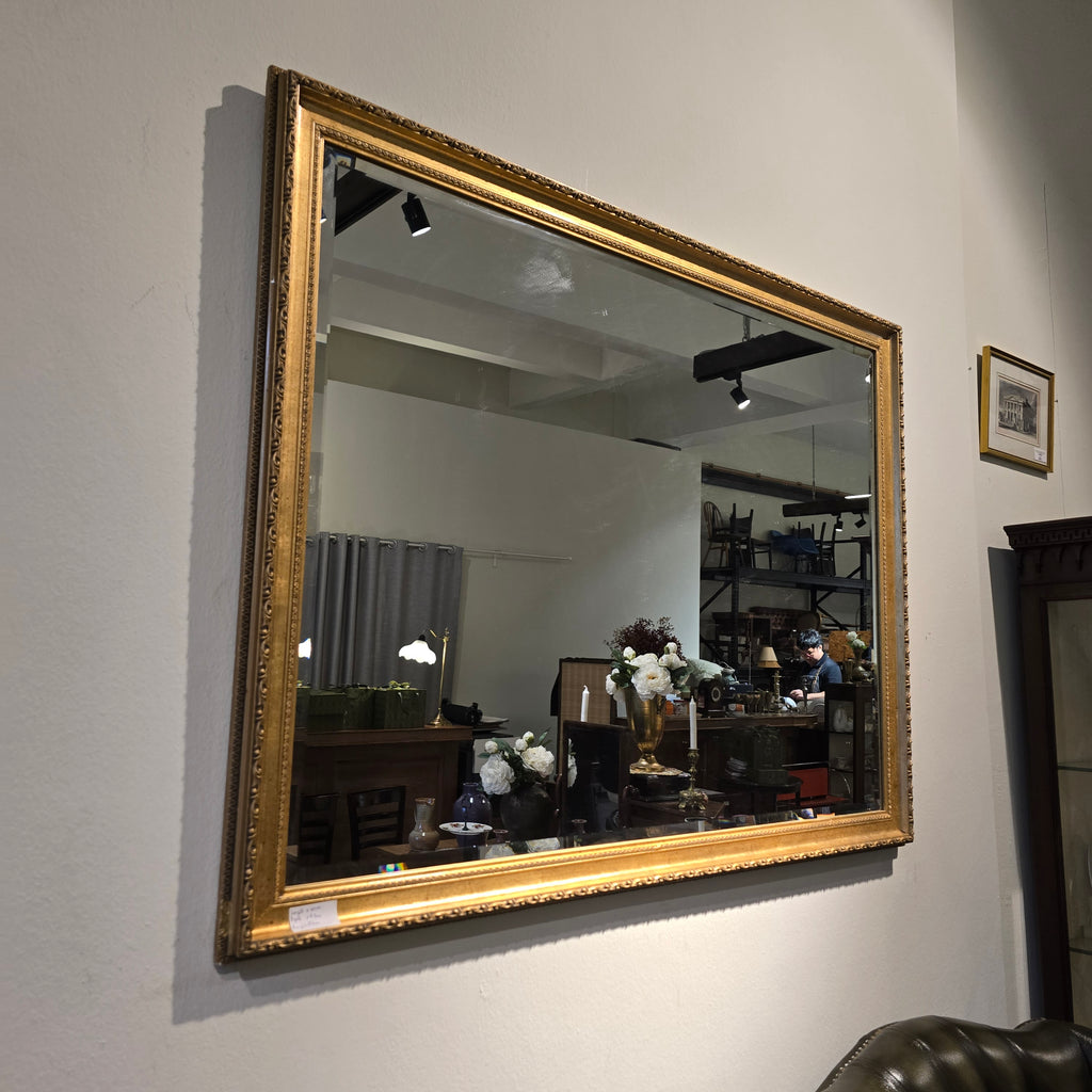Vintage Italian Giltwood Beaded Mirror