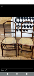 Vintage chair with Cane seat