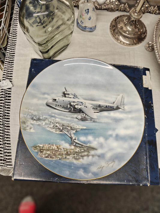 Coalport limited edition Imperial Airways Plate by Melvyn Buckley
